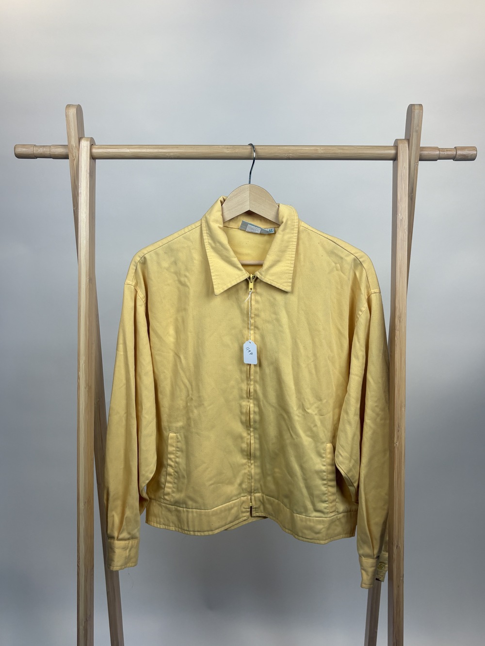 PF-1147 Vintage American Vintage Light Yellow Tennis Jacket